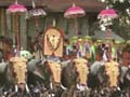 Thousands witness Kerala's popular temple festival Thrissur Pooram