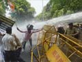 Congress workers protests against BJP attack on PM