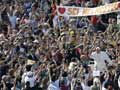 Pope Francis leads pep rally at Vatican, meets with German Chancellor Angela Merkel 