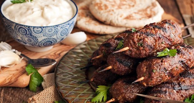 Arbi Kofta with Mint Yogurt Dip