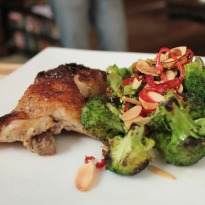 Buttermilk Chicken with Char Grilled Broccoli
