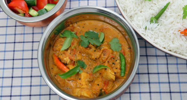 Chicken Curry with Coriander Rice