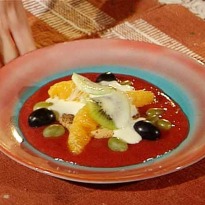 Sabayon with Strawberry Sauce