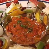 Red Capsicum Salsa with Melba Toast