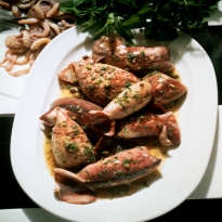 Squids with Prawn Stuffing