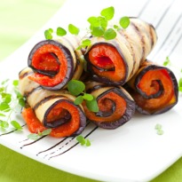 Grilled Aubergine Parcels