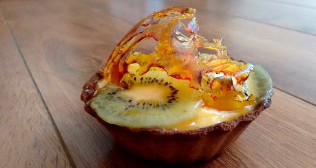 Bajra Tartlets With Fruit Custard