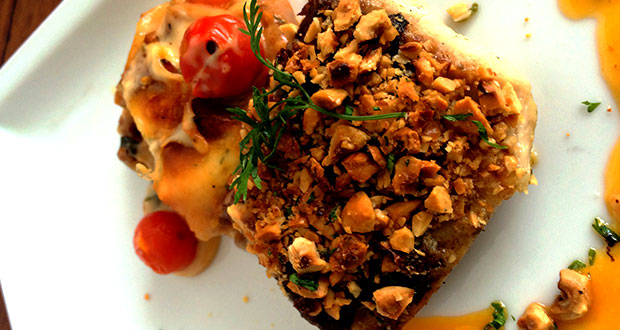 Baked Nut Crusted Halibut