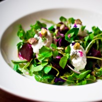 Recipe of Roasted Beet and Red Chowli Salad with Upbeat Vinaigrette 