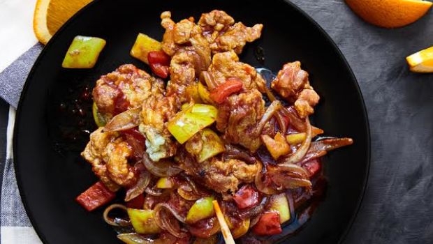 Diced Chicken in Black Bean Sauce