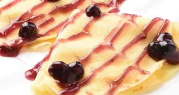 Blueberry Crêpes With Quick Fix Pastry Cream