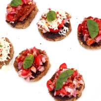 Cherry Tomato Onion Crostini