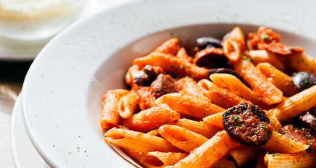 Chorizo Penne Pasta in Tomato Sauce