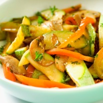 Crunchy Tricolour Vegetables