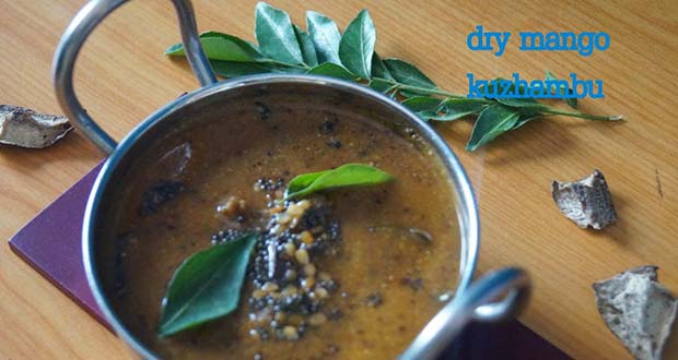 dry mango kuzhambu