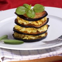 Eggplant and Spicy Rice with Nuts