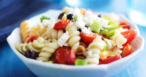 Fusilli, Black Olive and Feta Pasta Salad