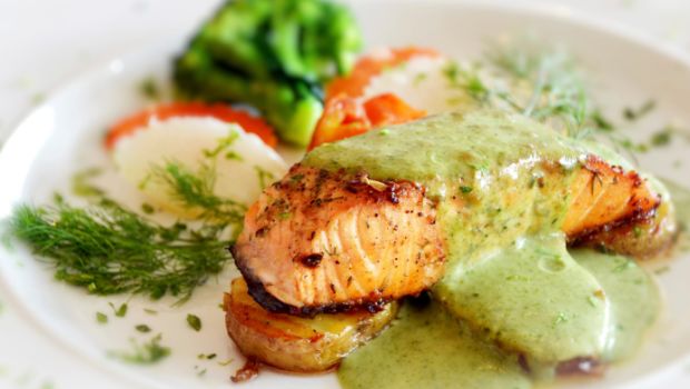 Steamed Fish with Green Chutney