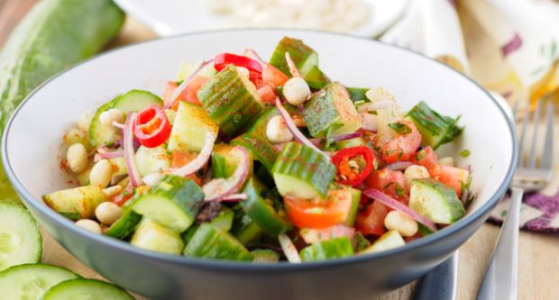 Cucumber and Peanut salad