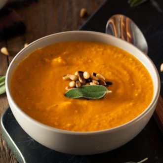 Cashew, Pineapple, Sweet Potato and Urrak Soup