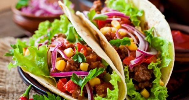 Jowar Tacos with Spicy Chicken Filling