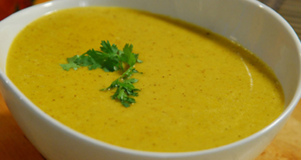 Moong Dal Kiwi Coconut Soup