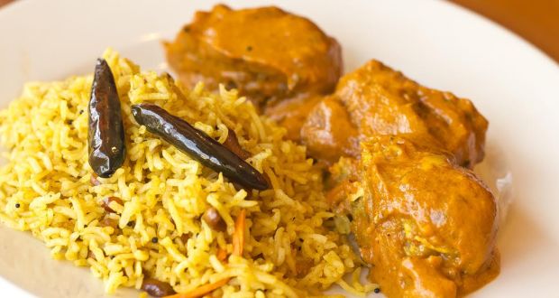 Jheenga Aloo Kofta with Tamarind Rice