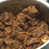 Meat Curry with Paneer