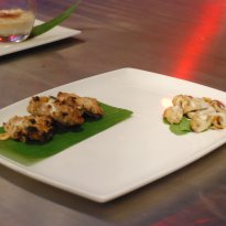 Murgh Malai Tikka with Tandoori Mushroom and Truffle Cream