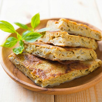 Soya Murtabak With Tomato-Lemon Sauce