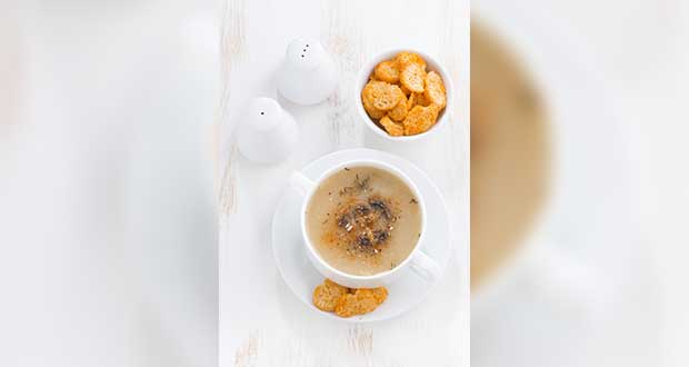 Seared Mushrooms and Chicken Broth