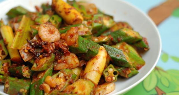 Okra with Baby Corn