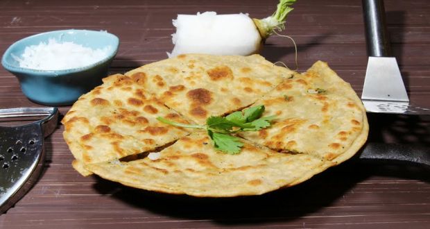 Olive Paratha (My Yellow Table)