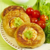 Prawn and Brinjal Cutlets