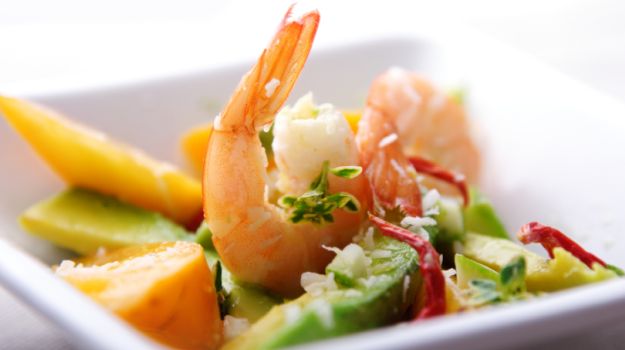 Prawn and Litchi Salad