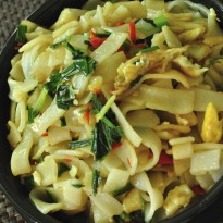 Rice Noodles with Stir Fried Chicken Rice Noodles with Stir Fried Chicken