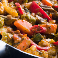 Battered Vegetables with Thai sauce