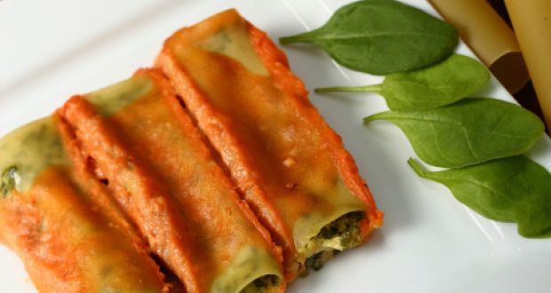 Spinach & Mushroom Cannelloni