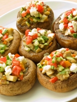 Stuffed Mushroom Caps