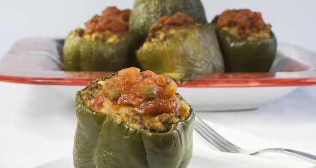 Stuffed Paneer Capsicum