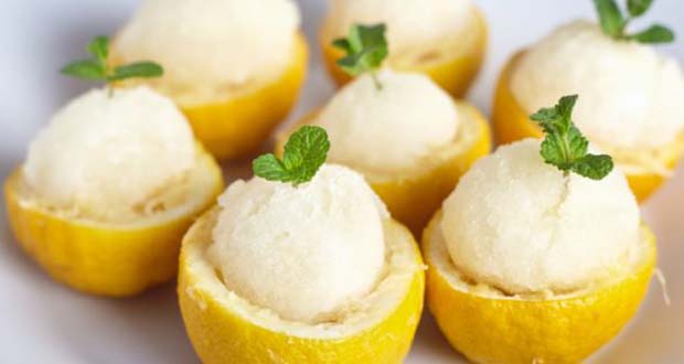 White Chocolate and Lemon Sorbet