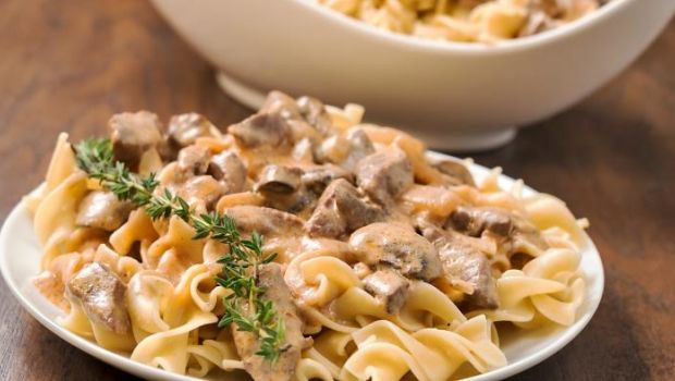 Whole Wheat Pasta in Mushroom Sauce