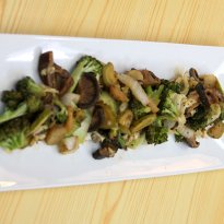 Wok Tossed Veggies in Honey and Black Bean Glaze