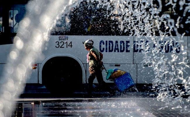 The main square of Camacari, Brazil, where the first case of infection by Zika virus was detected, on January 29, Brazil. (AFP Photo)