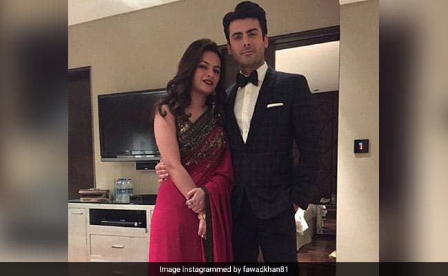 Fawad Khan with his wife Sadaf Khan