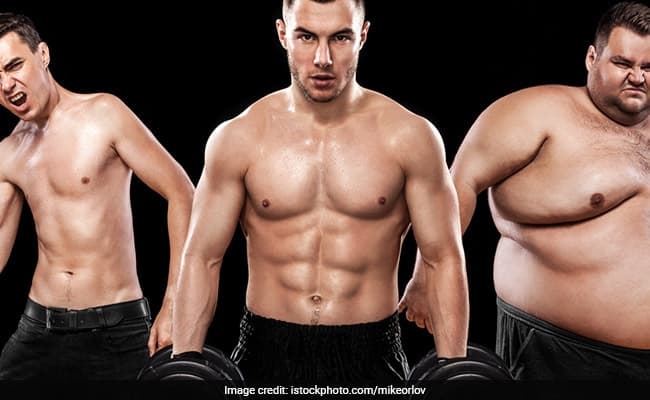 (From left to right) Examples of ectomorph, mesomorph and endomorph men