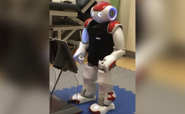 Charlie Robot, a robot designed to help children with diabetes. (AFP Photo)