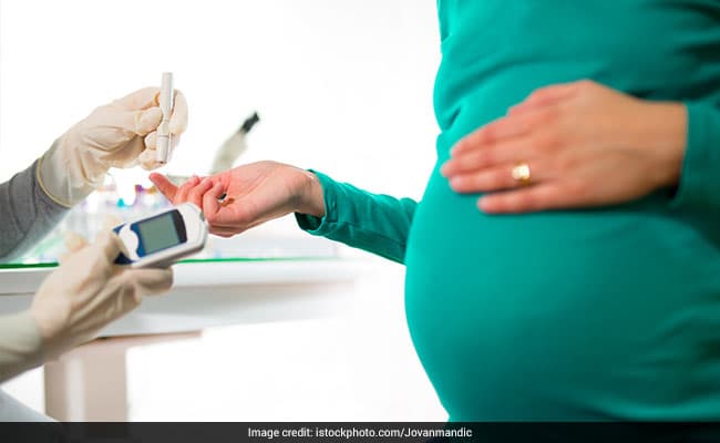 Gestational diabetes is diagnosed for the first time during pregnancy