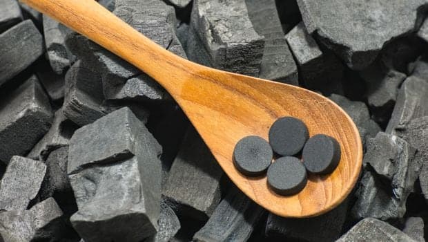 Activated charcoal is the most commonly used ingredient to infuse black in the food
