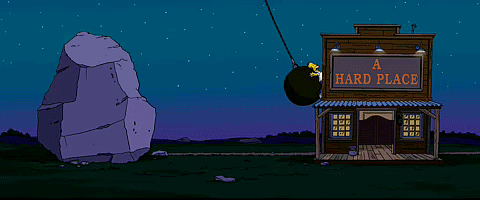 Simpsons Rock Hard Place.gif